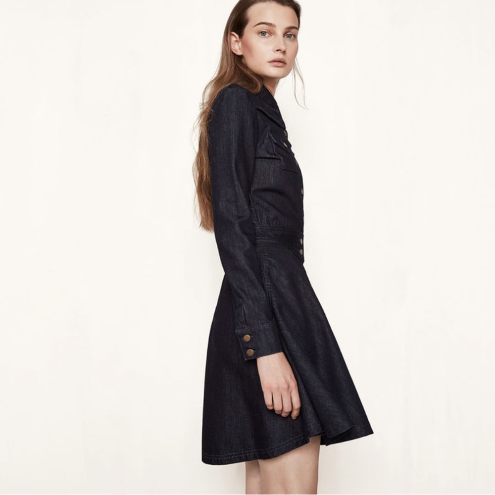 NWT MAJE RENNY DENIM DRESS SIZE MAJE 1